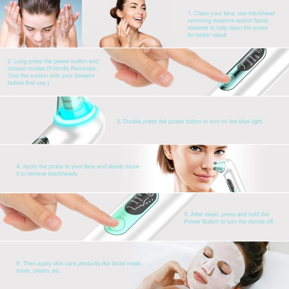 Blackhead Remover Pore Vacuum Removal Tool - Picture 6 of 12